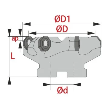 Face Mill - MK45 ON06