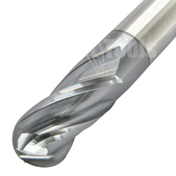 Solid Carbide Ball Nose Cutter - 4 Flutes - Long Version