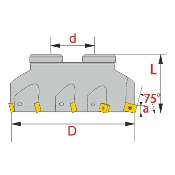 Planfräser - TK75 AP16 ISO