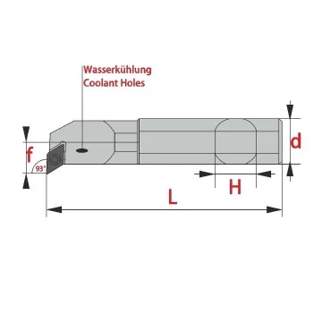 A-Boring Bars-Set​​​​​​​ SDUCR/L with cooling holes