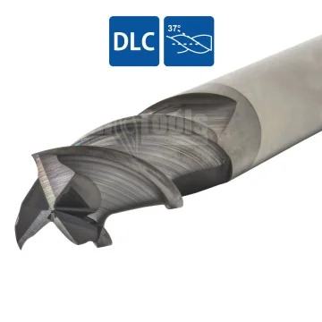 Solid Carbide End Mill ALU - 3 Flutes (DLC)