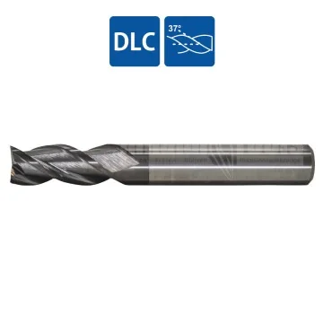 Solid Carbide End Mill ALU - 3 Flutes (DLC)