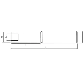 Extensions for milling cutters with threaded end