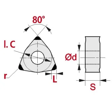 Indexable CBN-Insert - WNGA 0804..-3N RTC20T