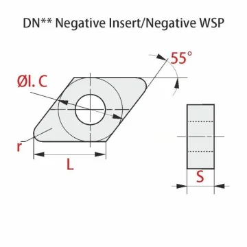 Indexable insert - DNGG...-SF RT110S