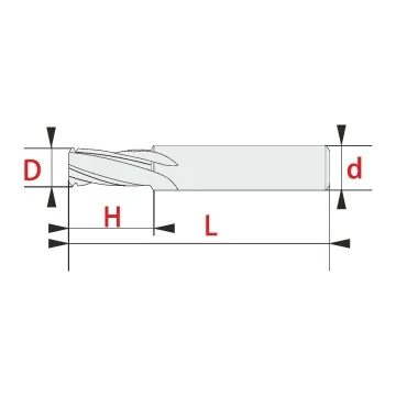 Solid carbide thread milling cutter