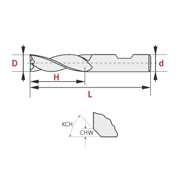 Solid Carbide Undersize Milling Cutter