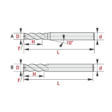 Solid Carbide Hard Torus Cutter