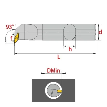 Innendrehhalter - SVUCR/L (93°)