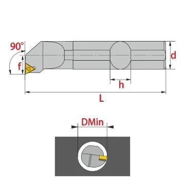 Innendrehhalter - STFCR/L (90°)