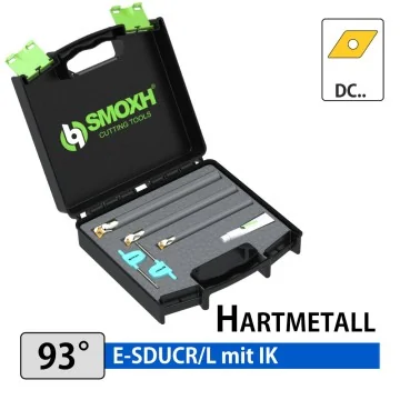 E-SDUCR/L (93°)-Set Hartmetall-Innendrehhalter mit IK