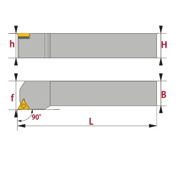 Außendrehhalter - STGCR/L (90°)