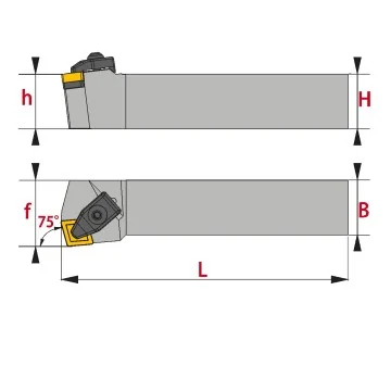 External Tool Holder - TCKNR/L (75°)