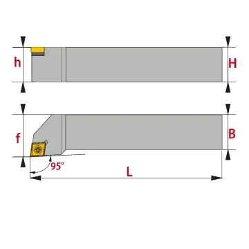 External Tool Holder - SCLCR/L... (95°)