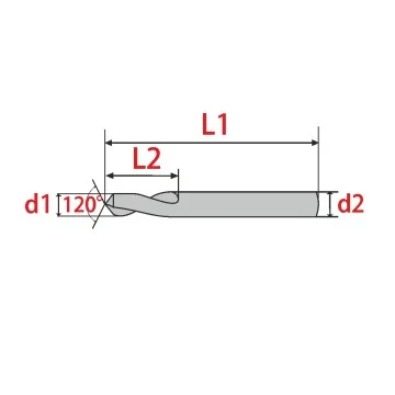 Solid Carbide Spotting Drill 120° AB-120°-... RT303