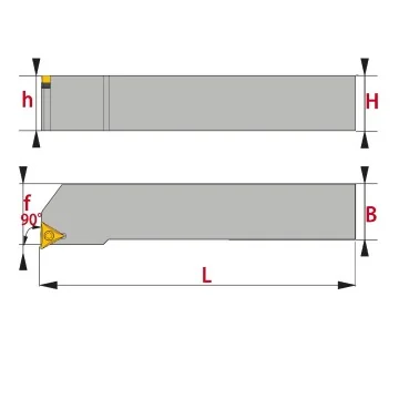 Außendrehhalter - STFCR (90°)