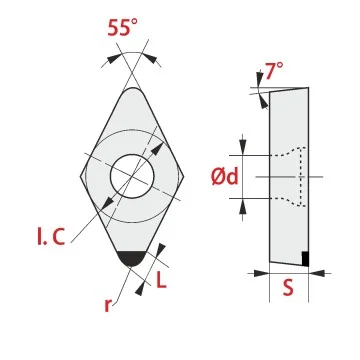 PCD-Insert - DCGW ...-1N RTD10