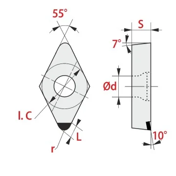 PCD-Insert - DCGT ...-1N RTD10