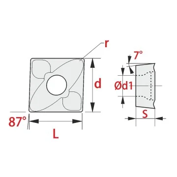 Indexable insert - XCMT...-EN RT300