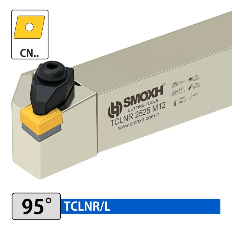 Außendrehhalter - TCLNR/L (95°) mit Pratzenklemmung