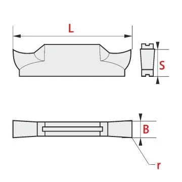 Grooving insert - MGMN ...-AL RT100