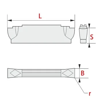 Grooving insert - MGMN ...-J RT300