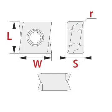 Milling Insert - LNKT...-GM RT150K