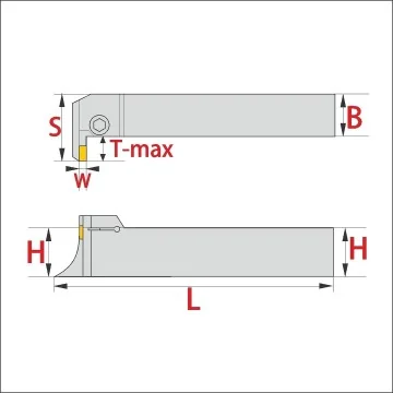 Axialstechhalter - QF...DR/L 90° Gekröpft