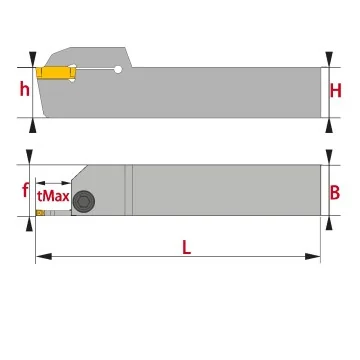 External Grooving Holder - BDKTR/L - MGMN