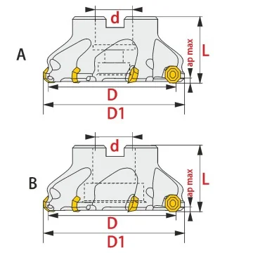 Planfräser - MK 45 ODHT06