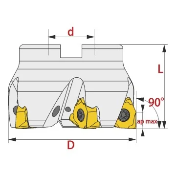 Shoulder Mill - TK90 XNEX 08