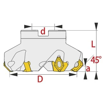 Planfräser - MK45 SNEG 12