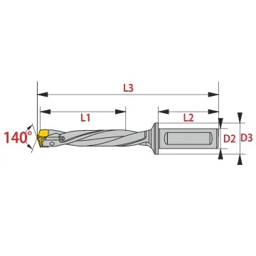 WST... interchangeable tip drill  10,00-10,40mm 3xD/5xD/8xD