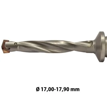 WST... interchangeable tip drill 17,00-17,90mm 3xD/5xD/8xD