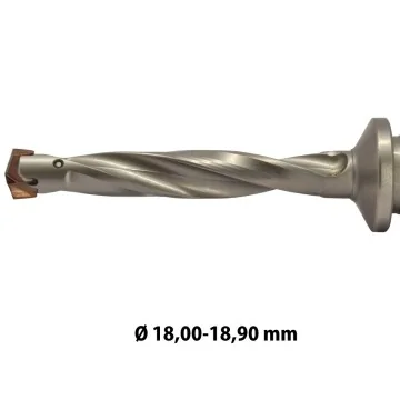 WST... interchangeable tip drill 18,00-18,90mm 3xD/5xD/8xD