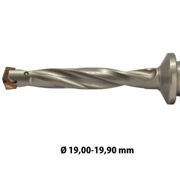 WST... interchangeable tip drill 19,00-19,90mm 3xD/5xD/8xD