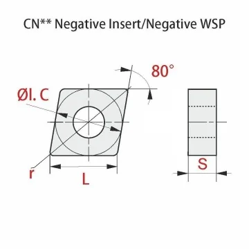 Indexable insert - CNMG...-SF RTC+