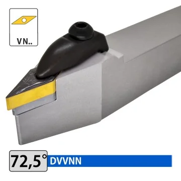 Außendrehhalter - DVVNN (72,5°) mit Pratzenklemmung