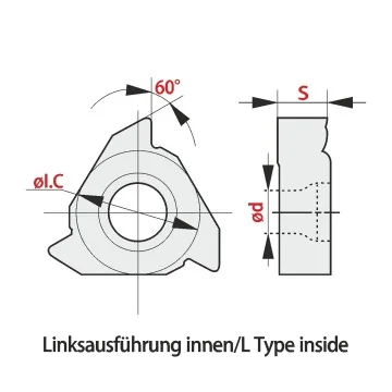 Gewindeschneidplatte - 11IL (60°) Metrisch Vollprofil Universalsorte RT315