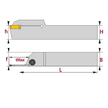 Außenstechhalter - BDKTR/L - MGMN t max:40