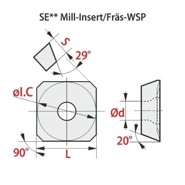 Milling Insert - SEET 12T3...