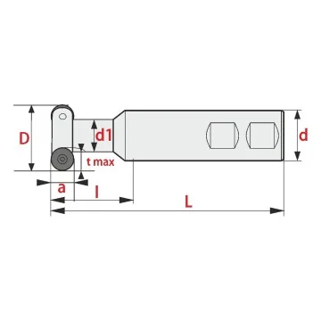 T-Nutenfräser - TF RD 0702.. / 1003.. / 12T3