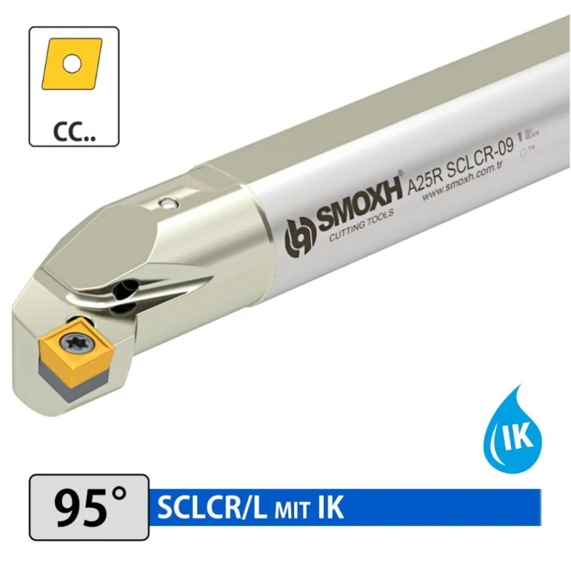 Internal Tool Holder - SCLCR/L (95°) with cooling holes