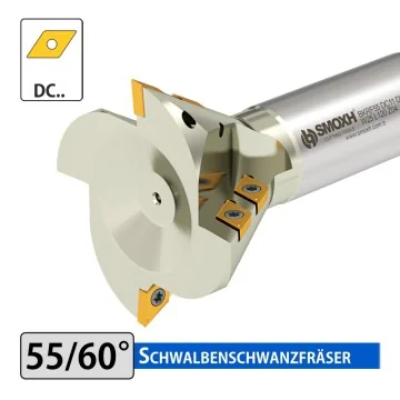 Schwalbenschwanzfräser - BKRF 55/60