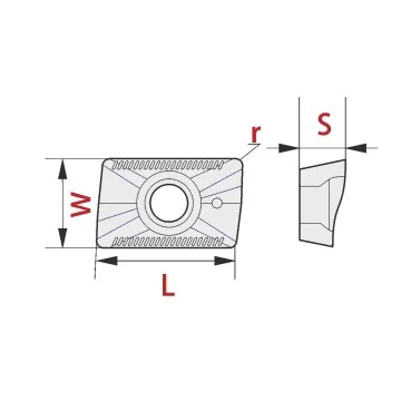 Fräsplatte - XOMX 1204..