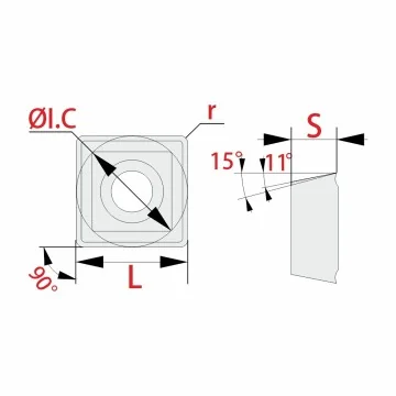 Indexable insert - SPGT...-PM RT380