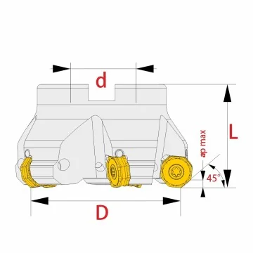 Planfräser - TK45 ONMU 05