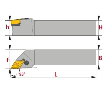 External Tool Holder - PDJNR/L... (93°)