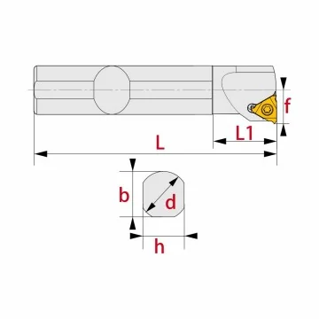 Internal Threading Tool Holder - SIL... Left