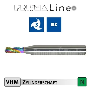 Solid Carbide End Mill for Aluminum (DLC) - Prisma -Line